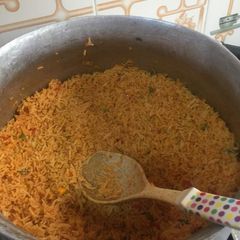 A picture of Jollof Rice.