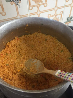 A picture of Jollof Rice.