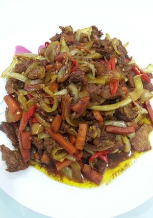 Foto resep Daging goreng lobak merah