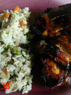 Una foto de Pollo quemado