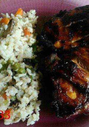 Una foto de Pollo quemado