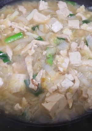 Foto resep Sop tahu sawi putih