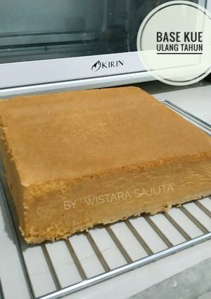 Foto resep Kue Dasar Ulang Tahun Lembut / Base Kue Tart Lembut