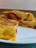 Tortilla de Patatas con Pimientos Saludable