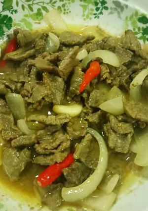 Foto resep Daging goreng kunyit