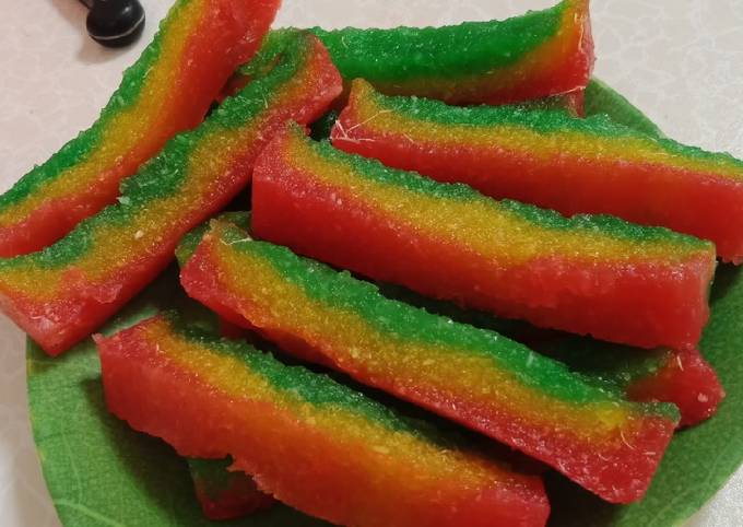 Resep Lapis Singkong Pelangi Oleh Aida Nurul Cookpad