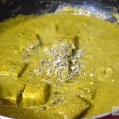 Hariyali paneer (cottage cheese) A picture of Hariyali paneer (cottage cheese).