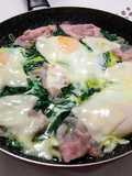 Bietole con uova, prosciutto cotto e Galbanino