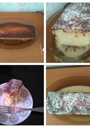 A picture of Orange cake with runny icing #authormarathon.