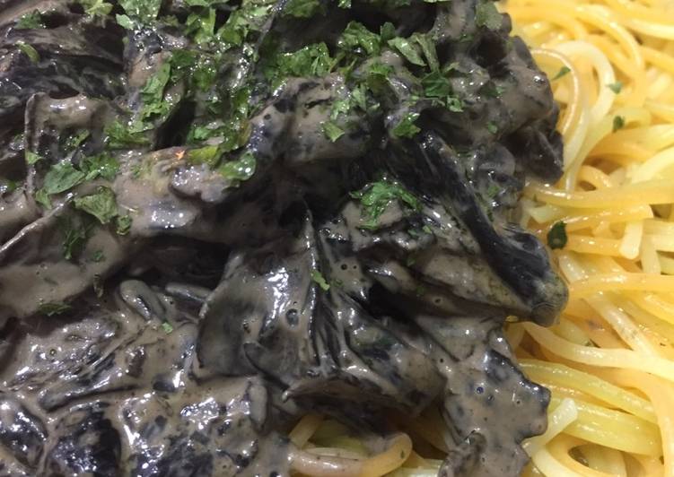 Pasta con trompetes de la mort 😍