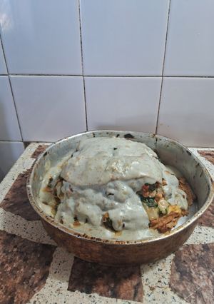 Una foto de Lasagna de pollo y acelga