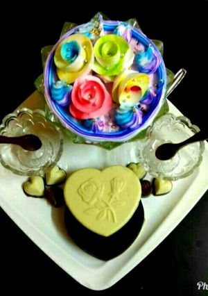A picture of Fruit exotica pudding.