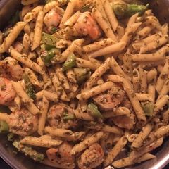 Pesto Shrimp with Pasta and Broccoli A picture of Pesto Shrimp with Pasta and Broccoli.