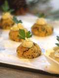 Buñuelos de Garbanzos y Nori con Salsa de Almendras -Veggyfood-