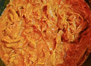Una foto de Cochinita Pibil, de Soya Texturizada
