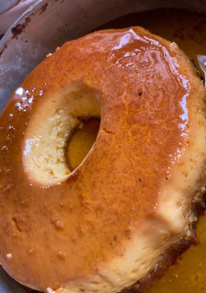 Una foto de Flan casero