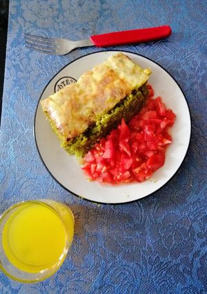 Una foto de Pastel de brócoli