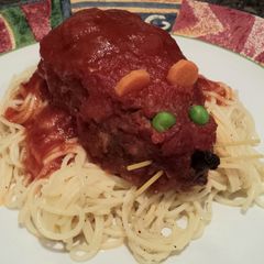 A picture of Halloween Bloody Baked Rats With Oozy Guts.