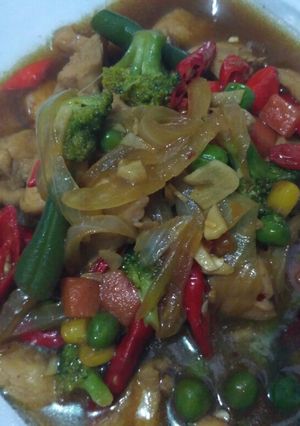 Foto resep Ayam Teryaki Pedas with Vegetables