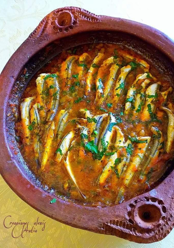 Una foto de Tajine de boquerones de cocina creativa de Alexis Urrutia