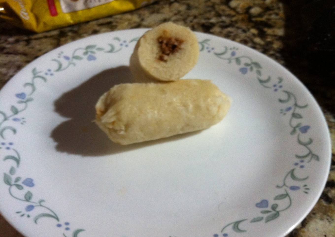 Bollo relleno de carne molida