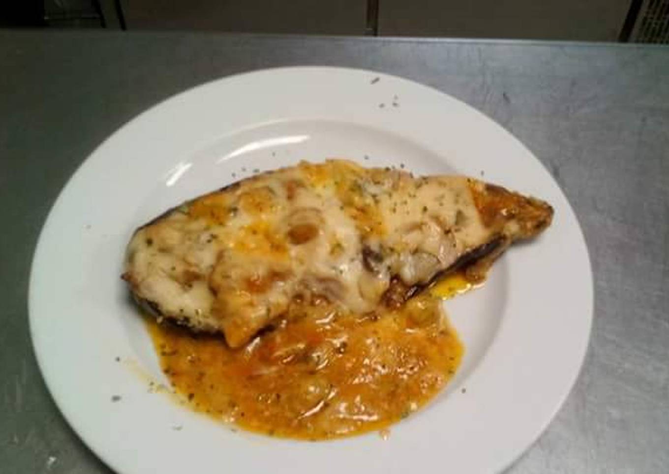 Berenjenas rellenas de verduritas y pollo🍆🐣🐥