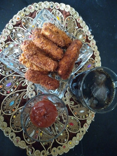 عکسی از دستور ناگت مرغ
