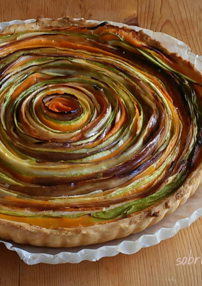 Una foto de Tarta Espiral de Verduras