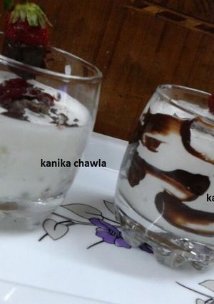 A picture of Fruit custard.