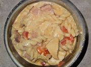 A picture of buffalo chicken pasta