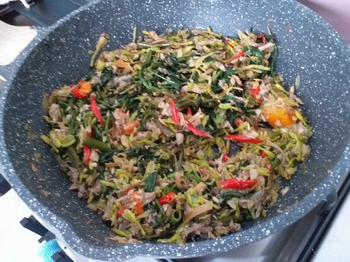 Langkah Gampang Menyiapkan Resep Tumis bunga pepaya cuwek yang Lezat Anti Ribet, Mantap