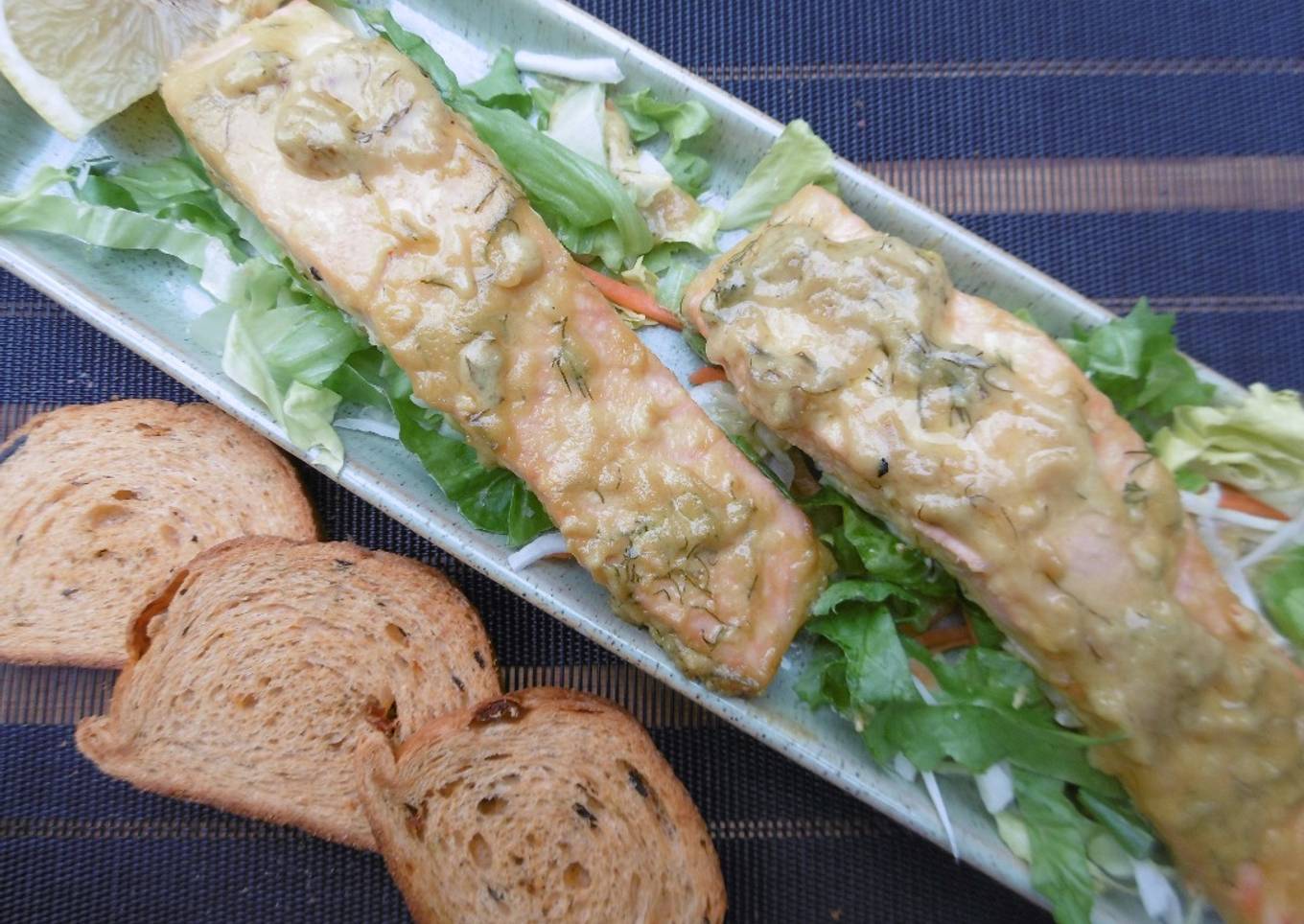 Honey & Mustard glazed Salmon