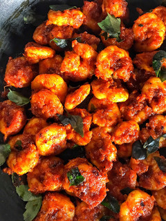 A picture of Prawn Roast.