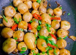 Hình của món Nấm rơm kho nước tương.