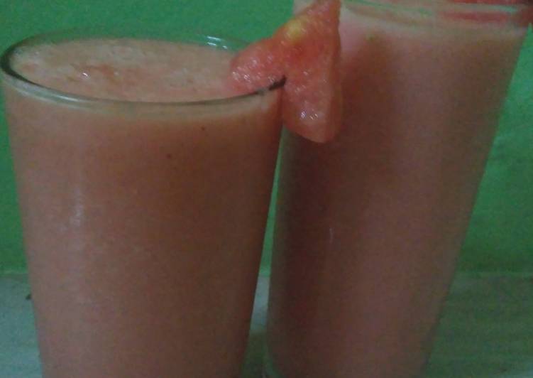 Cara Mudah Membuat 5. Jus Sehat &#34;semangka mix apel&#34; Bikin Ngiler