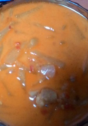 Foto resep Sayur Labu Siam Ayam Kuah Santan