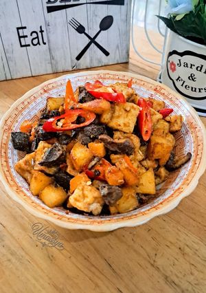 Foto resep Sambal Goreng Ati Ampela Tahu Kentang dan Wortel