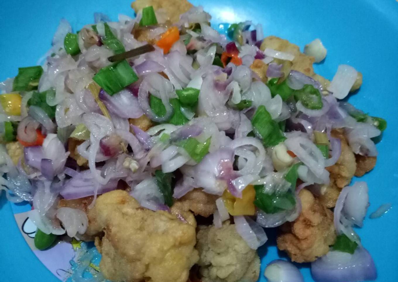 Babi goreng sambal matah