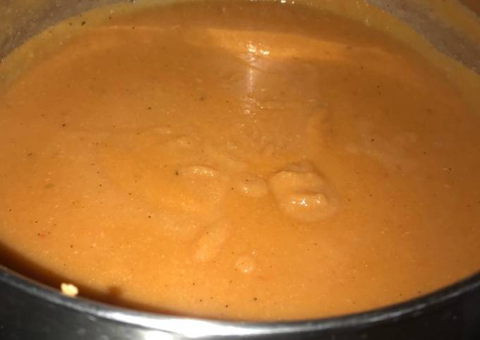 Recipe of Iconic Vegan Roasted Red Pepper Soup for Types of Recipe