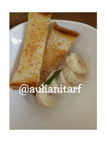 Cara Mudah Membuat Resep Roti bakar + pisang kuah santan yang Lezat Sekali Anti Ribet, Menggugah Selera