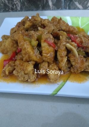 Foto resep Ayam tepung saus manis