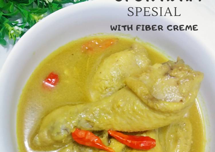 Resep Opor Ayam Spesial with Fiber creme, Bikin Ngiler