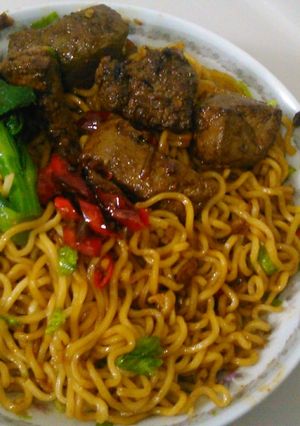 Foto resep Mie goreng hati sapi lezat