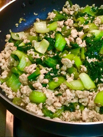 Recipe Bok choy + chicken with oyster sauce the Delicious Tasty