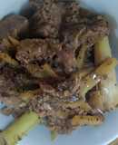 Daging Masak Lada Hitam, Halia dan Serai (Masakan Ibu Pantang)