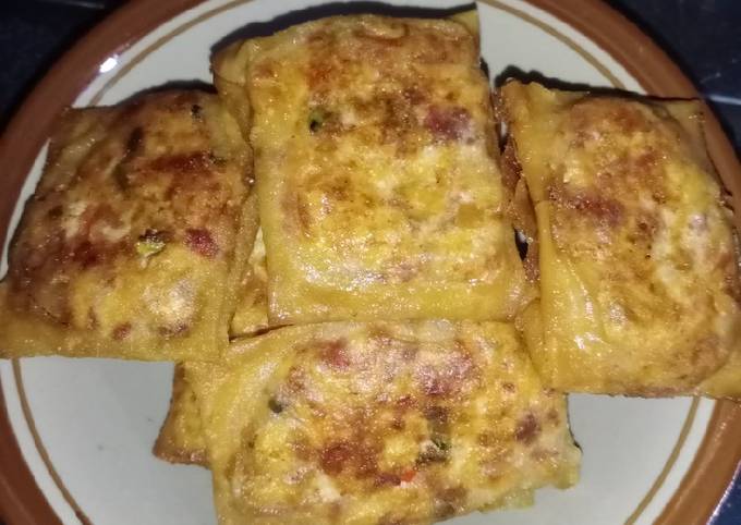 Standar Cara termudah membuat Martabak telor kornet mini dijamin menggugah selera