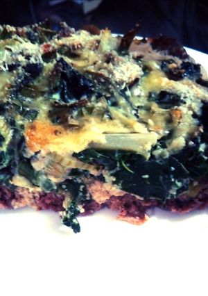 Una foto de Keto: Meat-ché de Acelga y champiñones