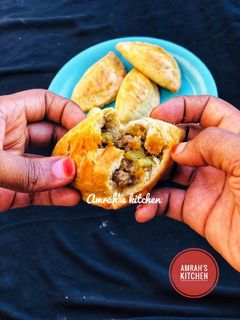 Flaky meatpie ainihin hoton girkin