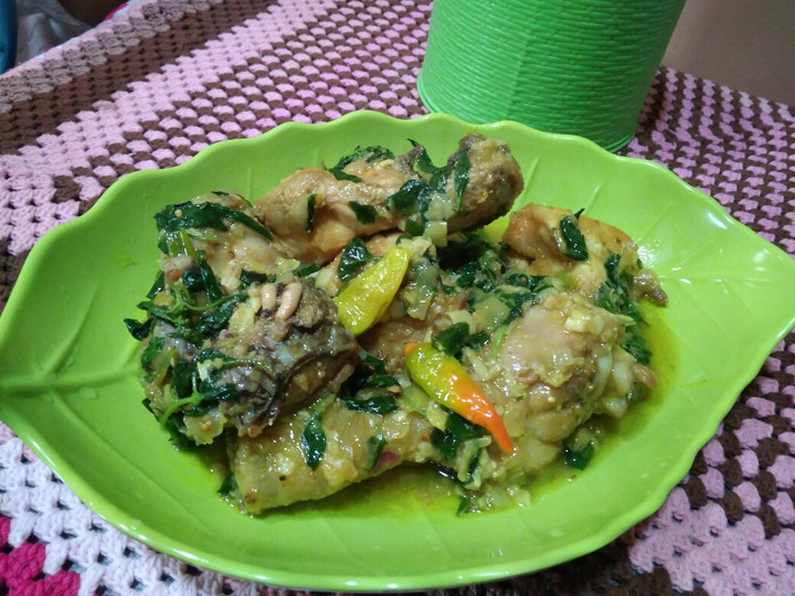 Resep Ayam kemangi bumbu kuning Kekinian