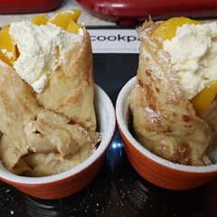 A picture of My Peaches & Cream Crepe Wrap. 😘.